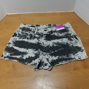 Mossimo high-rise short shorts 12 black and gray